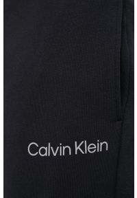 Calvin Klein Performance spodnie dresowe męskie kolor czarny gładkie. Kolor: czarny. Materiał: dresówka. Wzór: gładki
