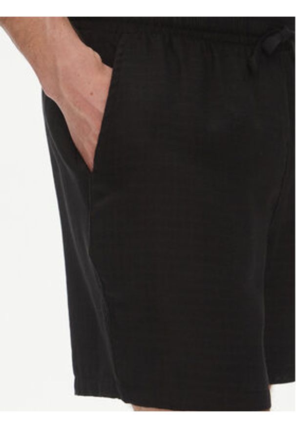 BOSS Szorty materiałowe 50540134 Czarny Regular Fit. Kolor: czarny. Materiał: bawełna