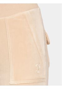 Juicy Couture Spodnie dresowe JCAP180 Beżowy Regular Fit. Kolor: beżowy. Materiał: syntetyk #3