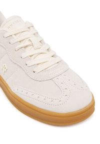 TOMMY HILFIGER - Tommy Hilfiger Sneakersy Heritage FW0FW08822 Biały. Kolor: biały. Materiał: skóra, zamsz #3