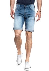 Mustang - SPODENKI MĘSKIE MUSTANG 5 Pocket Short DENIM BLUE 1007108 5000 783. Materiał: denim #7