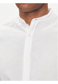 Jack & Jones - Jack&Jones Koszula 12248581 Biały Slim Fit. Kolor: biały. Materiał: len #5
