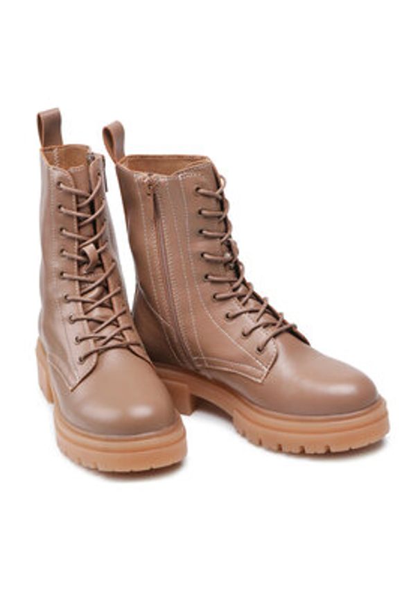 Jenny Fairy Trapery WS5579-03 Beżowy. Kolor: beżowy. Materiał: skóra