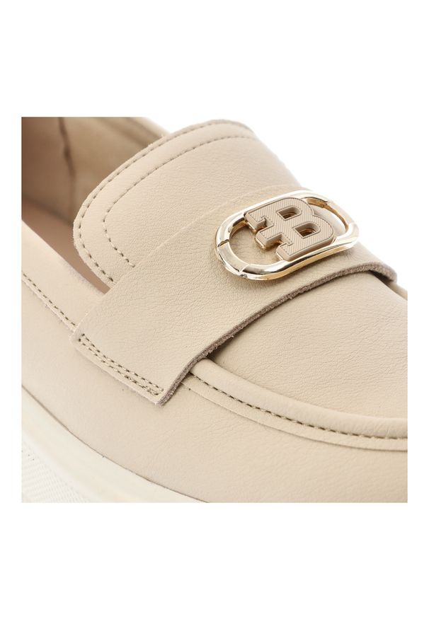 Półbuty damskie Vinceza, ze skóry naturalnej licowej ozdobna klamra wygodna platforma styl casual, beżowe, 39974. Okazja: na co dzień. Zapięcie: klamry. Kolor: beżowy. Materiał: skóra. Wzór: aplikacja. Obcas: na platformie. Styl: casual