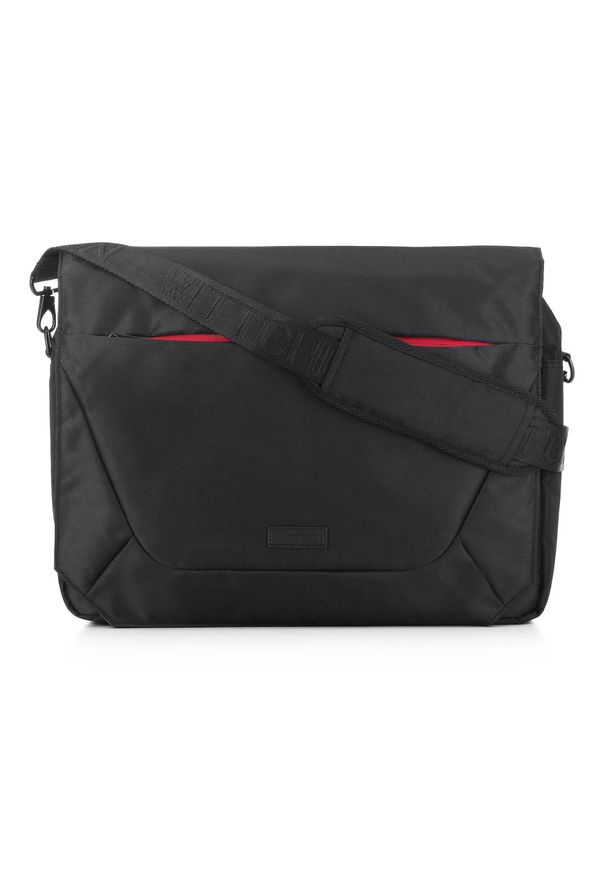 Czarna torba na laptopa Wittchen w kolorowe wzory
