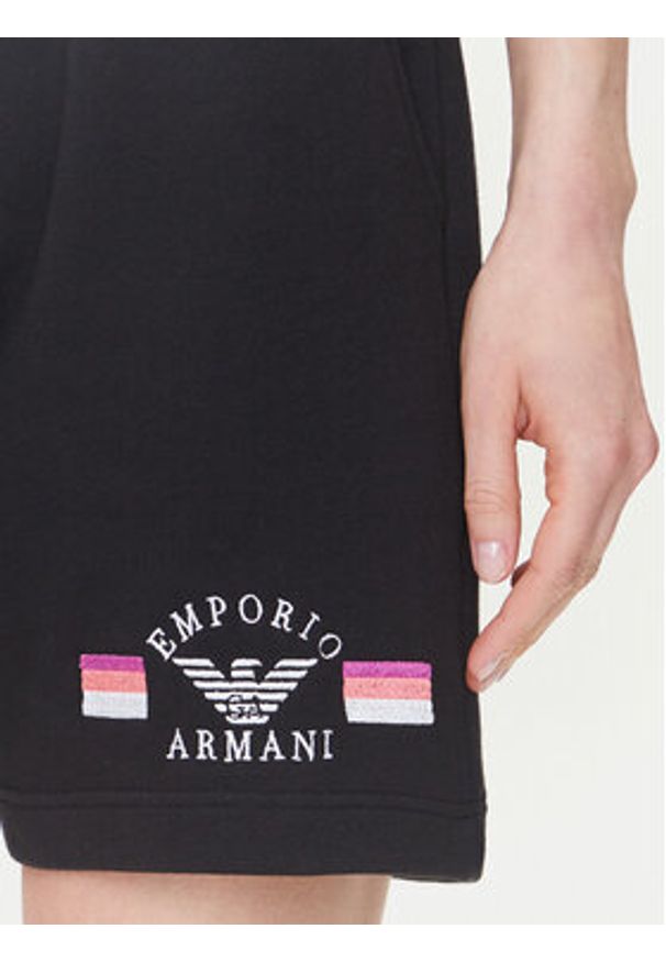 Emporio Armani Underwear Szorty sportowe EW000496 AF10882 UC001 Czarny Loose Fit. Kolor: czarny. Materiał: bawełna