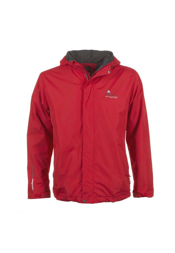 PEAK MOUNTAIN - Kurtka wodoodporna Peak Mountain Cajik. Kolor: czerwony. Materiał: softshell. Sport: turystyka piesza