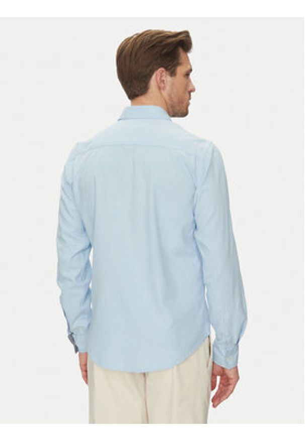 Blend Koszula 20717859 Błękitny Regular Fit. Kolor: niebieski. Materiał: len