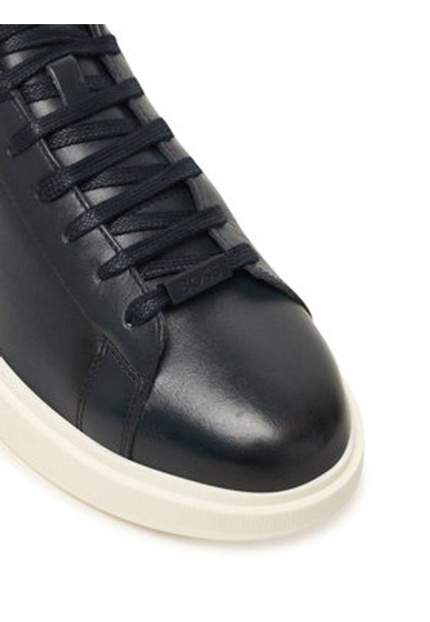 BOSS Sneakersy Bulton 50557820 Granatowy. Kolor: niebieski. Materiał: skóra