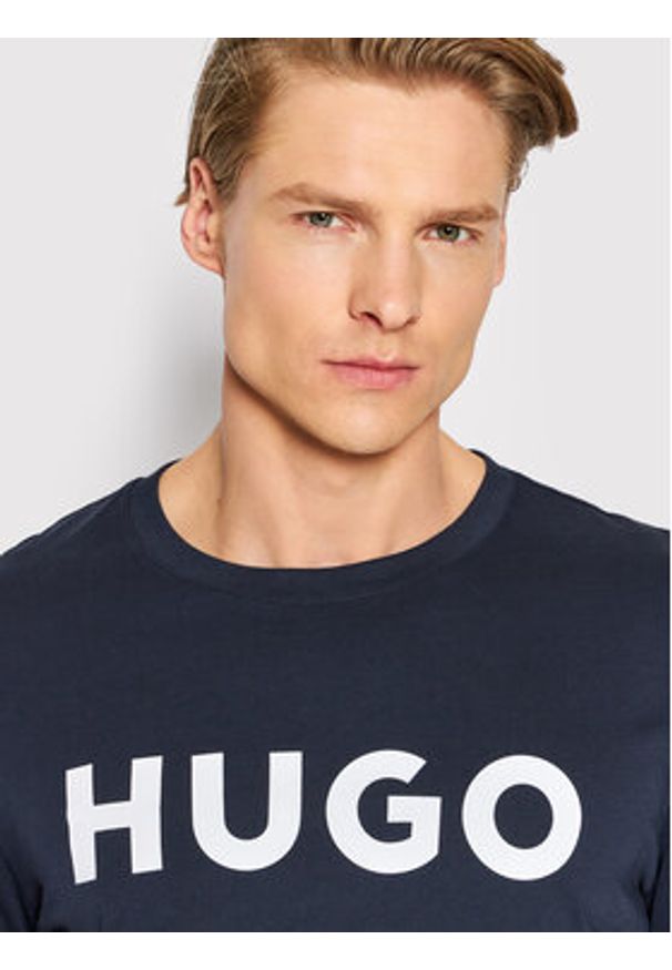Hugo T-Shirt Dulivio 50467556 Granatowy Regular Fit. Kolor: niebieski. Materiał: bawełna