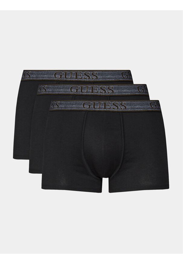 Guess Komplet 3 par bokserek U4RG33 K6YW0 Czarny. Kolor: czarny. Materiał: bawełna