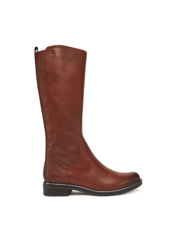 Oficerki Caprice. Kolor: brązowy