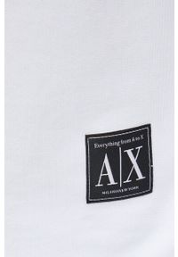 Armani Exchange bluza bawełniana 3LZMAF.ZJFAZ męska kolor biały gładka. Kolor: biały. Materiał: bawełna. Wzór: gładki #4
