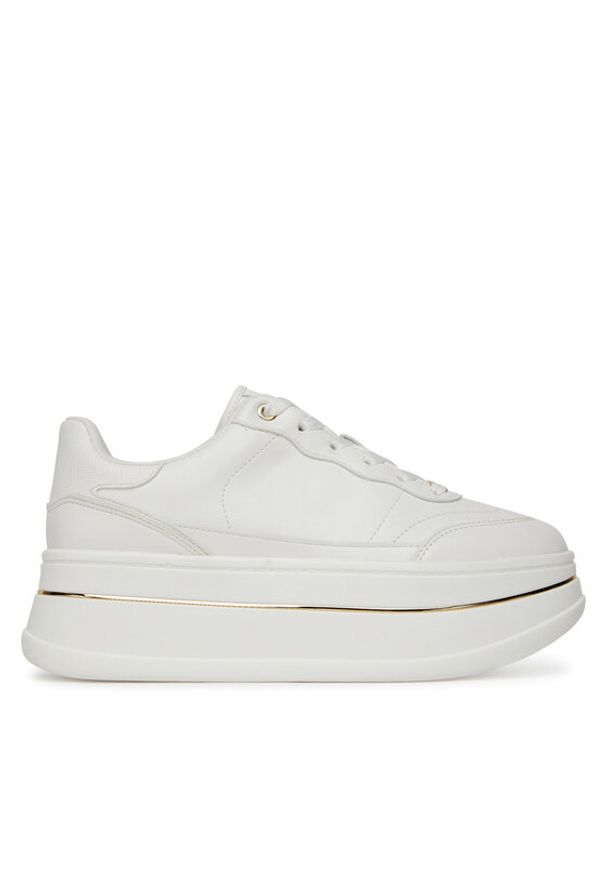 DeeZee Sneakersy AM25233 Biały. Kolor: biały. Materiał: skóra