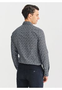 Pako Lorente - PAKO LORENTE – Czarna koszula w drobny wzór. Kolor: czarny. Materiał: bawełna. Długość rękawa: długi rękaw. Długość: długie. Wzór: kwiaty #9
