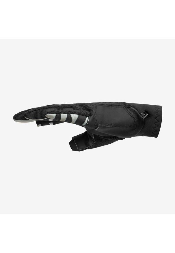 Decathlon - Rękawiczki żeglarskie Tribord Sailing 900 bez 2 palców. Kolor: szary, wielokolorowy, czarny. Materiał: materiał, neopren. Sport: żeglarstwo