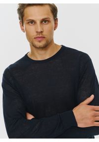 PAKO LORENTE – Granatowy lniany sweter P24SP-2X-003-G-0 - Pako Lorente. Kolor: zielony, niebieski. Materiał: len. Wzór: gładki. Sezon: lato, wiosna #7