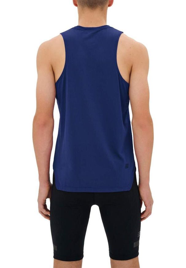 Tank top sportowy koszulka bez rękawów do biegania The Run CEP męski. Kolor: niebieski. Długość rękawa: bez rękawów. Sport: bieganie