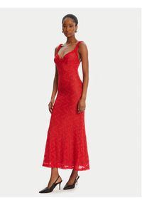 BARDOT - Bardot Sukienka koktajlowa Alegra Stretch Lace 59964DB Czerwony Regular Fit. Kolor: czerwony. Materiał: syntetyk. Styl: wizytowy #2