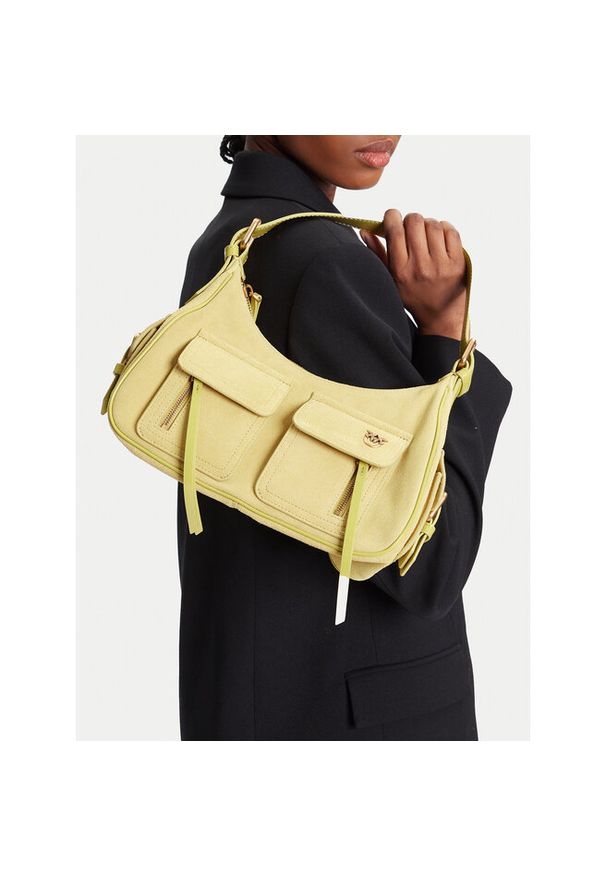 Pinko - Torebka PINKO. Kolor: zielony