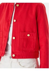 TOMMY HILFIGER - Tommy Hilfiger Kurtka jeansowa WW0WW48591 Pomarańczowy Regular Fit. Kolor: pomarańczowy. Materiał: bawełna #9