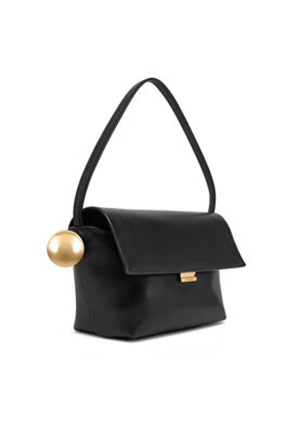 JACQUEMUS Torebka Le Rond Carre 24H243BA383-3171 Czarny. Kolor: czarny. Materiał: skórzane