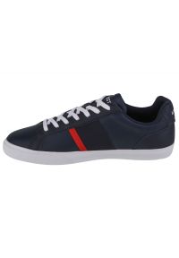 Buty Lacoste Lerond Pro Tri M 745CMA0055092 niebieskie. Okazja: na co dzień. Zapięcie: sznurówki. Kolor: niebieski. Materiał: skóra, guma