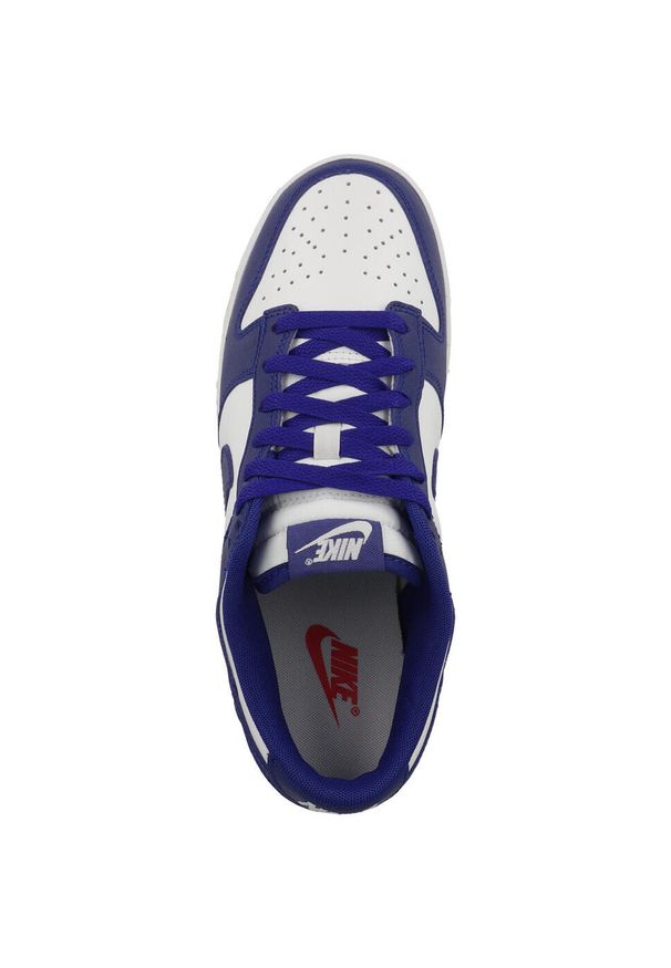 Buty do chodzenia męskie Nike Dunk Low Retro. Zapięcie: sznurówki. Kolor: fioletowy, niebieski, wielokolorowy. Materiał: guma, skóra, syntetyk, materiał, tkanina. Szerokość cholewki: normalna. Sport: turystyka piesza