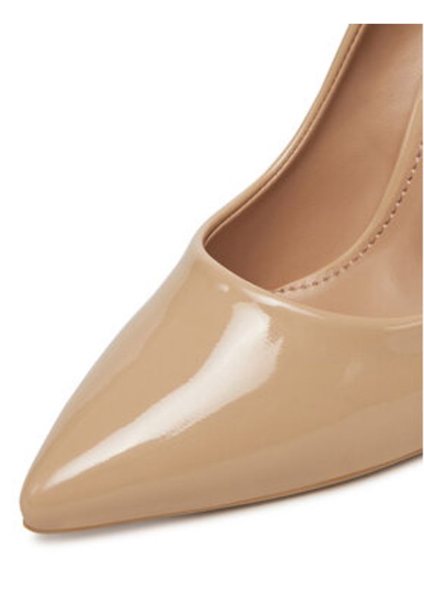 DeeZee Szpilki AB2-4503A Beżowy. Kolor: beżowy. Materiał: syntetyk, materiał. Obcas: na szpilce