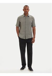 BOSS Koszula 50537382 Szary ciemny Regular Fit. Kolor: szary. Materiał: len #4
