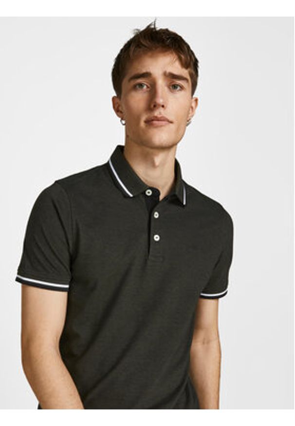 Jack & Jones Komplet koszulek polo Paulos 12191216 Kolorowy Slim Fit. Typ kołnierza: polo. Materiał: bawełna. Wzór: kolorowy