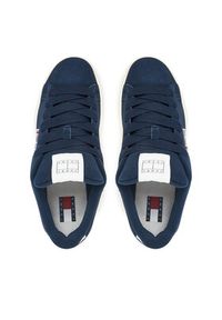 Tommy Jeans Sneakersy Tjm Skater Sneaker EM0EM01607 Granatowy. Kolor: niebieski. Materiał: zamsz, skóra