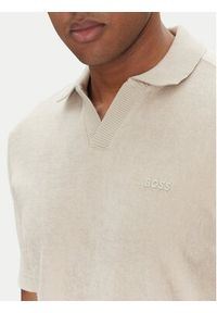 BOSS Polo Pe_Doubletowel 50539869 Beżowy Relaxed Fit. Typ kołnierza: polo. Kolor: beżowy. Materiał: bawełna #3