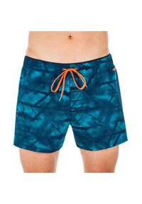 NABAIJI - Szorty krótkie pływackie męskie Nabaiji 100 Tex. Kolor: niebieski. Materiał: poliamid, elastan, materiał. Długość: krótkie