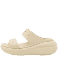 Sandały damskie na platformie Crocs CRUSH. Kolor: beżowy. Obcas: na platformie