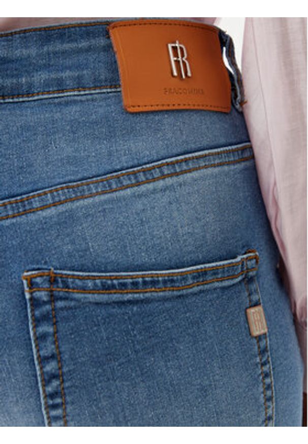 Fracomina Jeansy FP25SVD005D42002 Niebieski Mom Fit. Kolor: niebieski