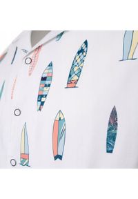 Męska Koszula Hawajska - Pako Jeans - Deski Surfingowe. Okazja: na plażę. Kolor: wielokolorowy. Materiał: wiskoza, bawełna. Styl: wakacyjny #6