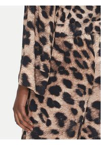 LOLA CASADEMUNT Spodnie materiałowe LS2514018 Brązowy Relaxed Fit. Kolor: brązowy. Materiał: wiskoza #5