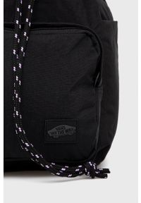 Vans plecak kolor czarny mały gładki. Kolor: czarny. Wzór: gładki #2
