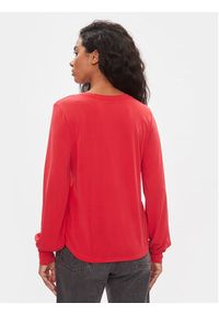 only - ONLY Bluzka 15310209 Czerwony Regular Fit. Kolor: czerwony. Materiał: syntetyk #5