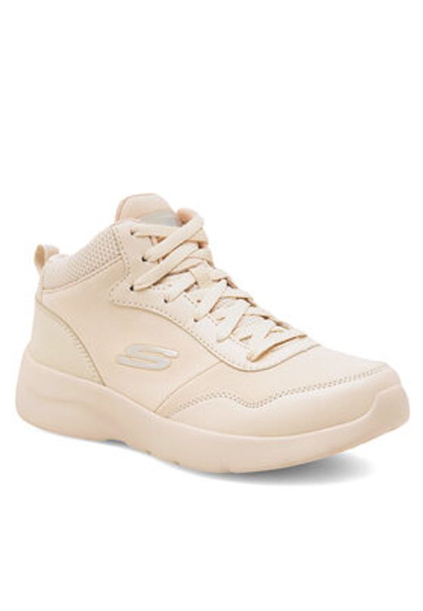 skechers - Skechers Sneakersy 66666321 Beżowy. Kolor: beżowy. Materiał: skóra