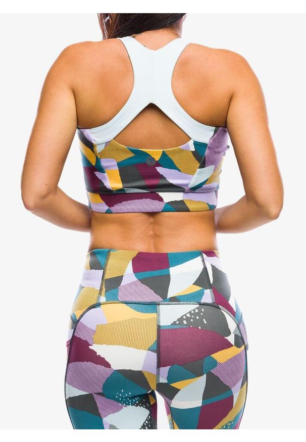 Biustonosz sportowy Smartwool Active Crop Bra. Kolor: fioletowy