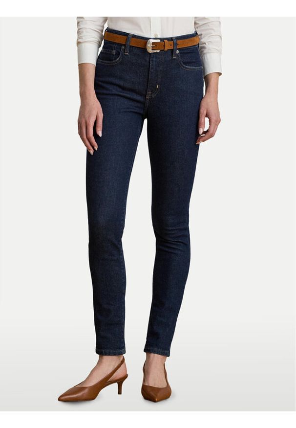 Lauren Ralph Lauren - LAUREN RALPH LAUREN Jeansy 200960600001 Granatowy Slim Fit. Kolor: niebieski