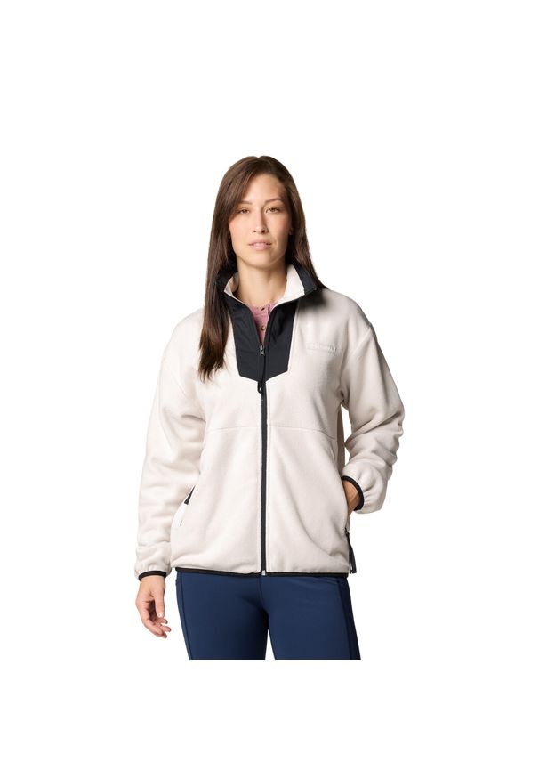 columbia - Bluza damska Columbia Sequoia Grove Full Zip. Kolor: beżowy. Materiał: polar