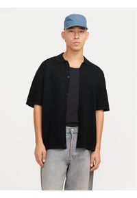 Jack & Jones - Jack&Jones Koszula Tyler 12272863 Czarny Loose Fit. Kolor: czarny. Materiał: syntetyk