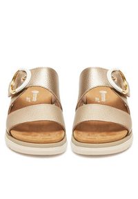 Remonte Klapki D2K51-90 Złoty. Kolor: złoty. Materiał: skóra #7