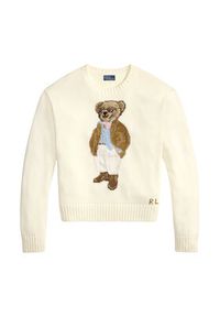 Polo Ralph Lauren Sweter 211A96248001 Écru Relaxed Fit. Typ kołnierza: polo. Materiał: bawełna #3