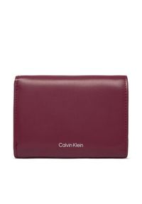 Calvin Klein Portfel Hardware Trifold With Zip Pocket LV04F1116G Różowy. Kolor: różowy. Materiał: skóra #2