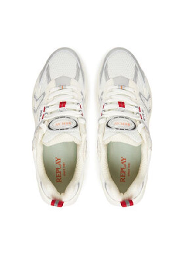 Replay - REPLAY Sneakersy GMSD5 .000.C0002T Biały. Kolor: biały. Materiał: materiał