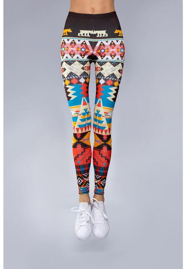 Legginsy sportowe damskie DEEP TRIP Peru. Kolor: wielokolorowy